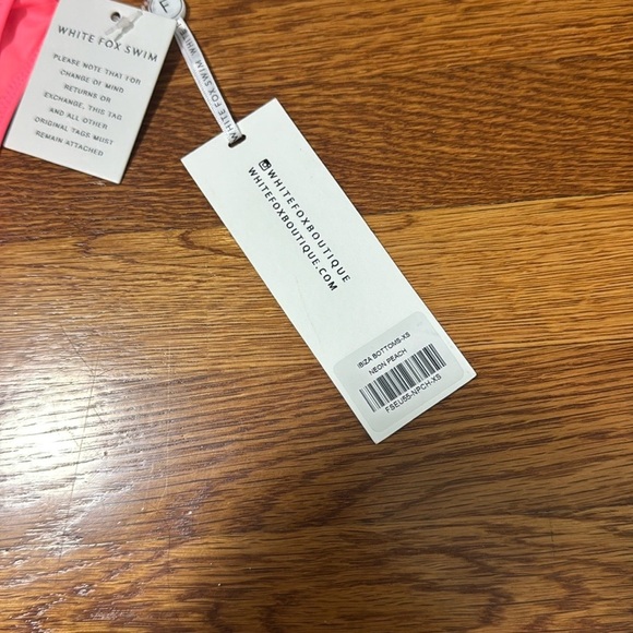 White fox ibiza bikini bottoms neon peach size XS - Picture 2 of 5